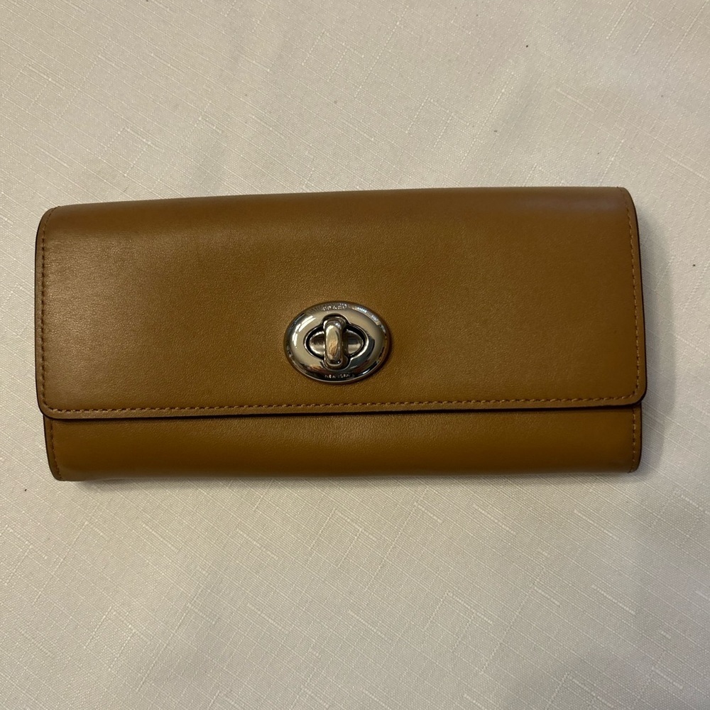 Coach Tan Leather Wallet - Picture 9 of 9